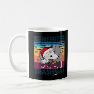 Garbage Gang Opossum Raccoon Vintage Merry Trashma Coffee Mug
