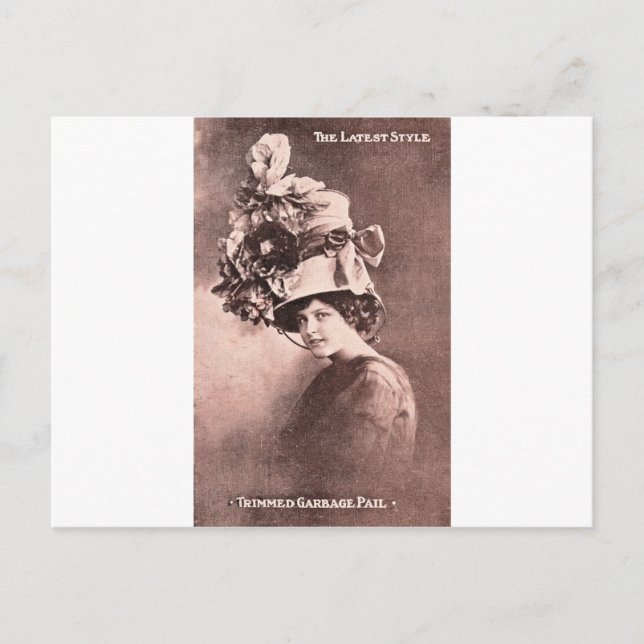 Garbage Lady, Queen of Fashion Postcard (Front)