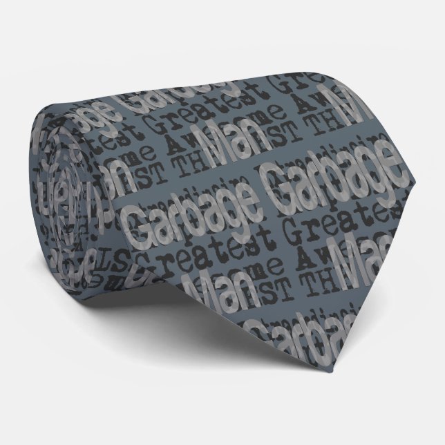 Garbage Man Extraordinaire Neck Tie (Rolled)