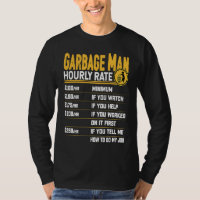 Garbage Man Hourly Rate  Recycle Trash Garbage Col