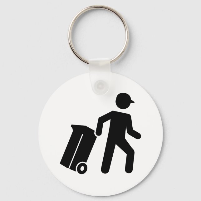 Garbage man keychain (Front)