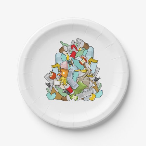 Garbage Pile Paper Plates