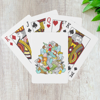 Garbage Pile Playing Cards by spudcreative at Zazzle