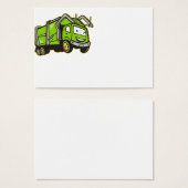 Garbage Rubbish Truck Cartoon (Front & Back)