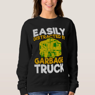 Garbage Smiling Truck Boy Best Recycling Day Dustc Sweatshirt