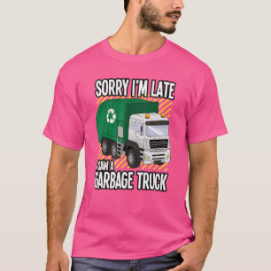 Garbage Smiling Truck Dirty Cans Recycling Day Dus T-Shirt