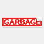 Garbage Stamp Bumper Sticker