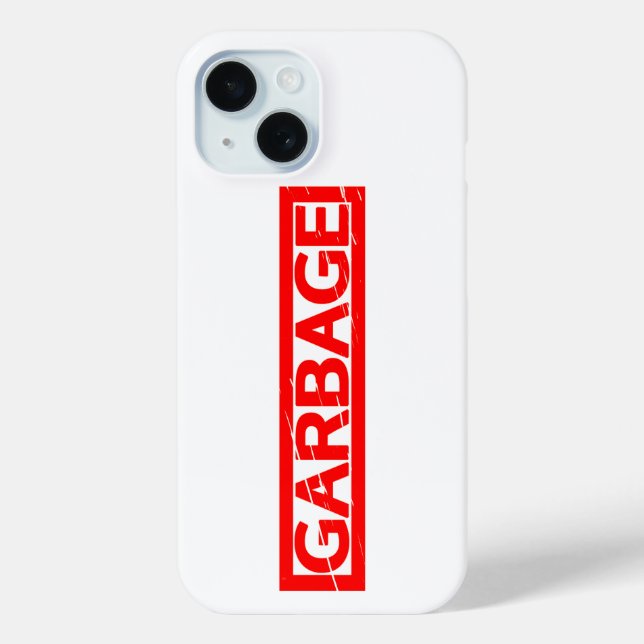 Garbage Stamp Case-Mate iPhone Case (Back)