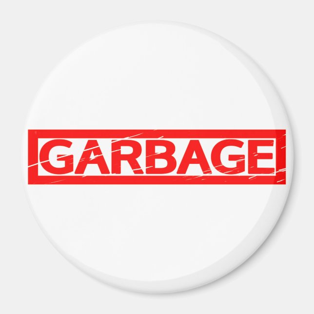 Garbage Stamp Magnet (Front)
