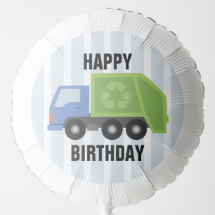 Garbage Truck Balloon Birthday Party decorations