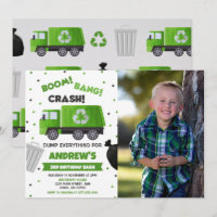Garbage Truck Birthday Photo Birthay Party
