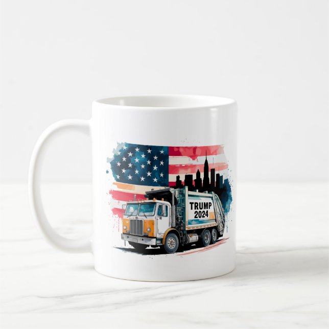 Garbage Truck For Trump Coffee Mug (Left)