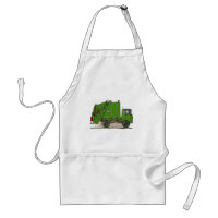 Garbage Truck Green Apron