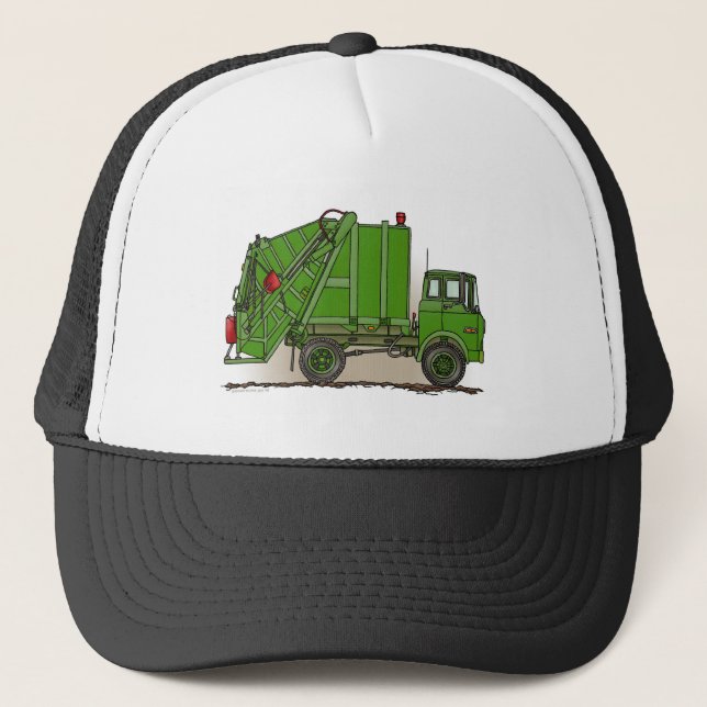 Garbage Truck Green Hat (Front)