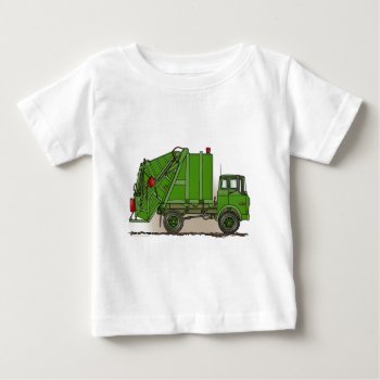 Garbage Truck Green Infant T-shirt by justconstruction at Zazzle