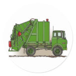 Garbage Truck Green Sticker