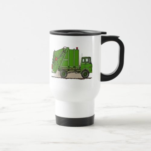Garbage Truck Green Travel Mug