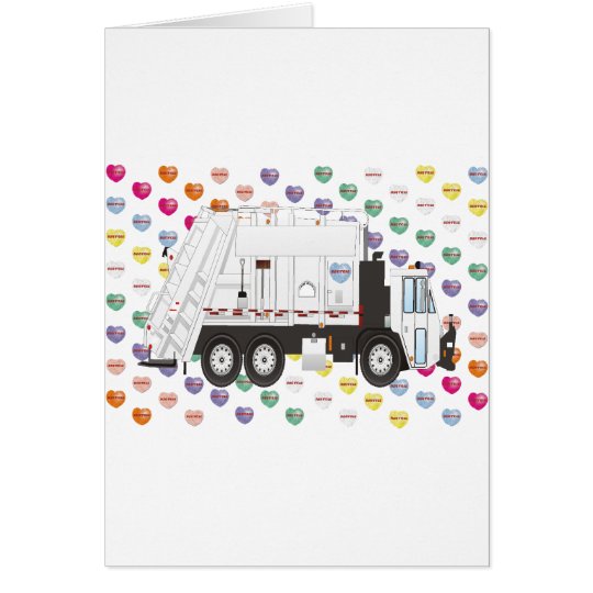 Garbage Truck Love Card