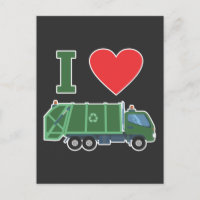 Garbage Truck Love Kids Trash Recycling Driver