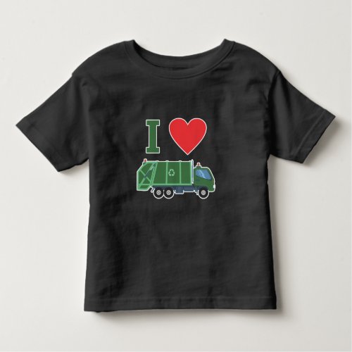 Garbage Truck Love Kids Trash Recycling Driver Toddler T_shirt