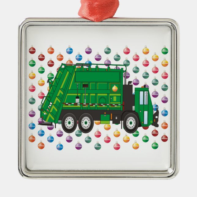 garbage truck Ornaments (Front)