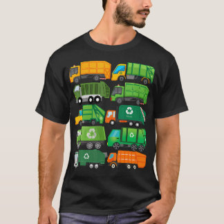 Garbage Truck Recycling Day Trash Waste Separation T-Shirt