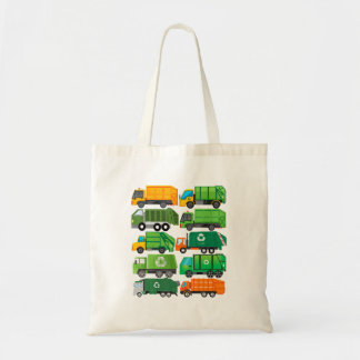 Garbage Truck Recycling Day Trash Waste Separation Tote Bag