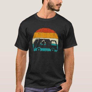 Garbage Truck Retro Vintage Recycle Trash Waste Co T-Shirt