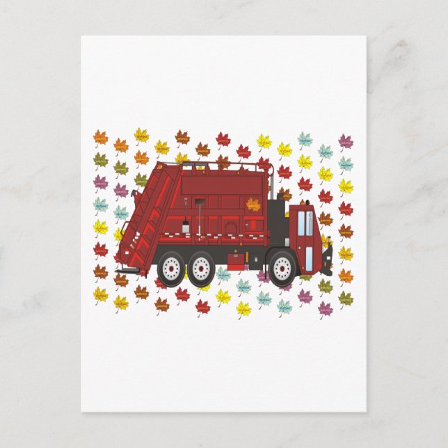 Garbage Truck September Postcard (Front)