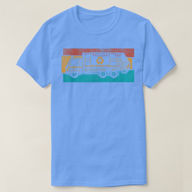 Garbage Truck Trash Collector Recycling Waste Mana T-Shirt (Design Front)