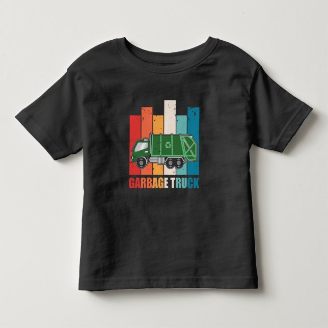 Garbage Truck Trash Recycling Job Toddler T-shirt (Front)