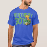 Garbage Truck with Dinosaur - Birthday Boy  T-Shirt<br><div class="desc">Garbage Truck with Dinosaur - Birthday Boy  .</div>