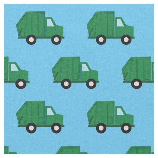 Garbage Trucks Cute Boys Kids Fabric