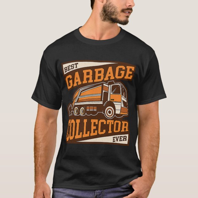 Garbageman Night Garbage Truck Driver Garbage Coll T-Shirt (Front)
