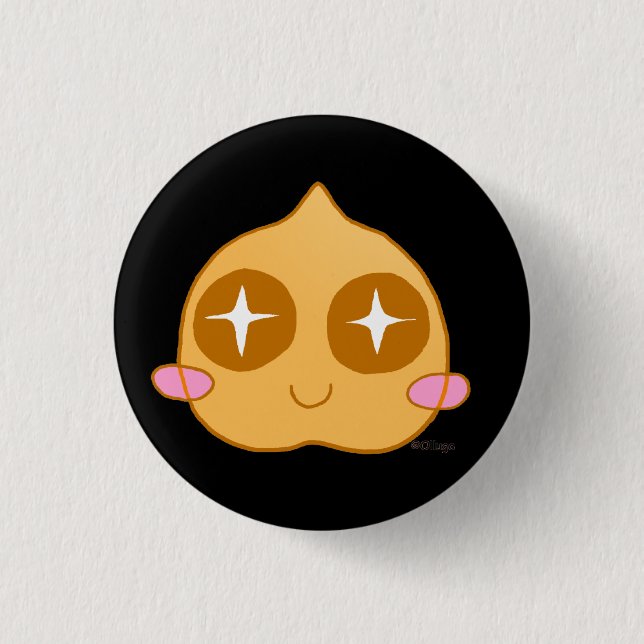 Garbanzo kawaii pinback button (Front)