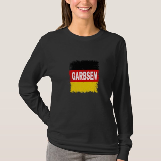 Garbsen  Germany With German Flag T-Shirt (Front)