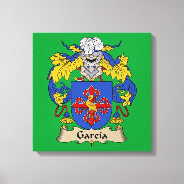 Garcia Coat of Arms Canvas Print (Front)