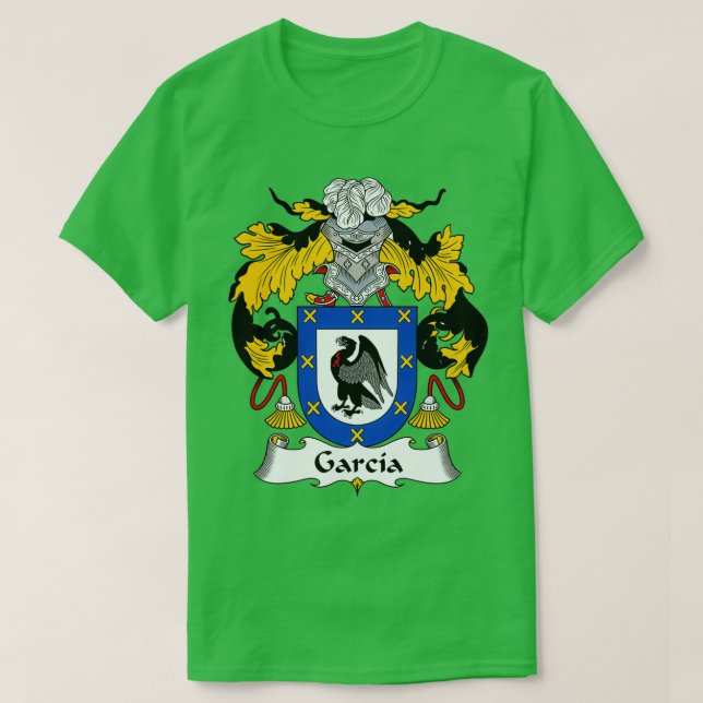 Garcia Coat of ArmsFamily Crest  T-Shirt (Design Front)