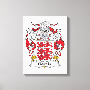 Garcia Family Crest Canvas Print