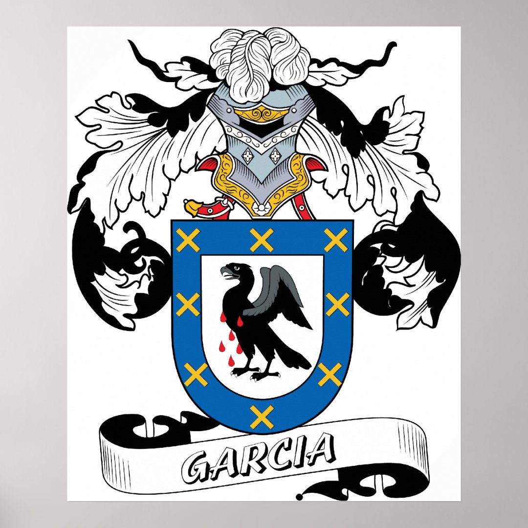 Garcia Family Crest Poster Zazzle