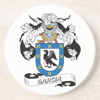 Garcia Family Crest Sandstone Coaster