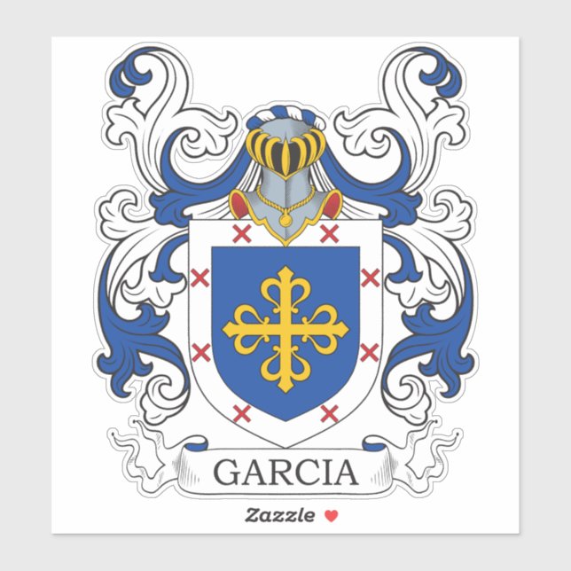 Garcia Family Crest Sticker (Sheet)