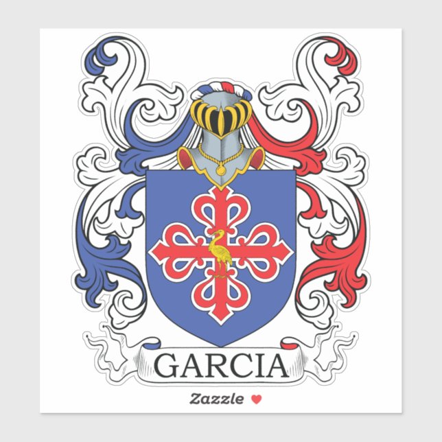 Garcia Family Crest Sticker (Sheet)