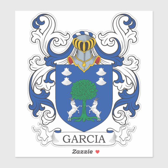 Garcia Family Crest Sticker (Sheet)