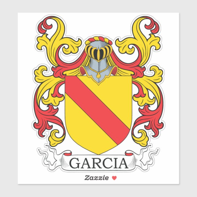 Garcia Family Crest Sticker (Sheet)