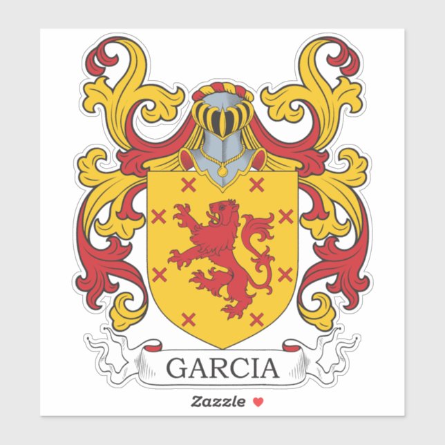 Garcia Family Crest Sticker (Sheet)