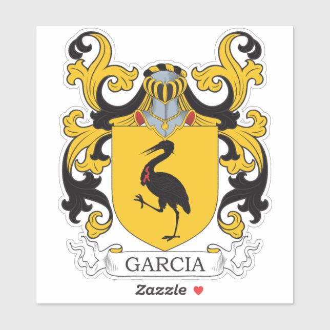 Garcia Family Crest Sticker (Sheet)