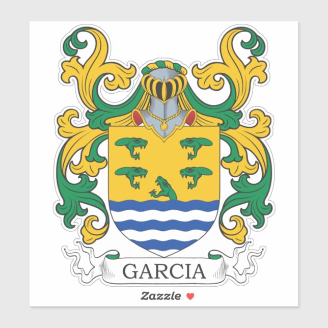 Garcia Family Crest Sticker (Sheet)