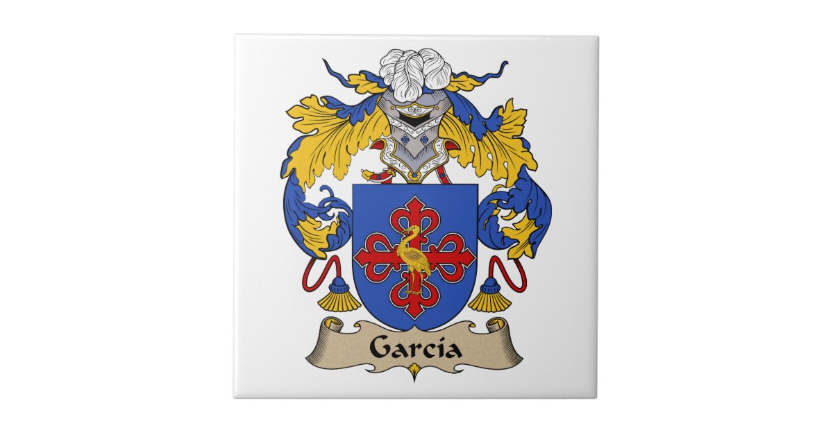 Garcia Family Crest Tile Zazzle