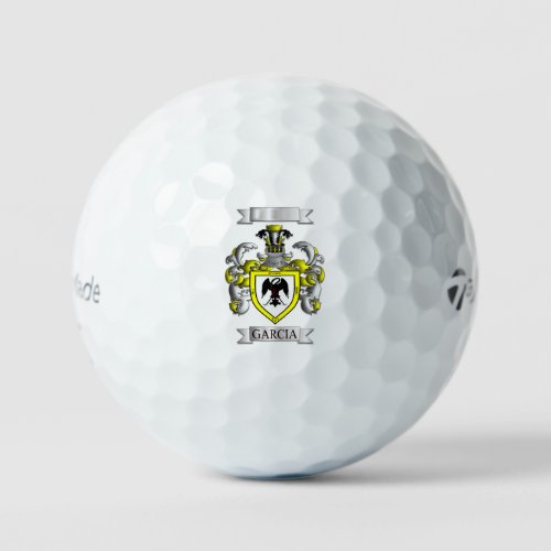 GARCIA FAMILY NAME SHIELD AND CREST GOLF BALL